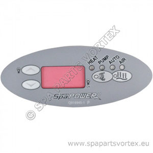Overlay for SP601 Oval Touch Panel