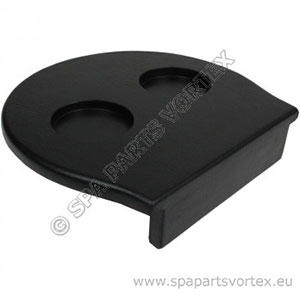 Hydrospa Skimmer Cover and Cup Holder (Black)