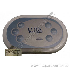 Vita Spa 6 Button Remote Touch Panel
