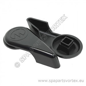 Handle for 2 Inch Diverter Valve, Master Spas - Black (2003 to 2004)