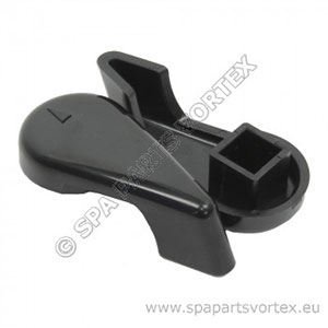 Handle for 1 Inch Diverter Valve, Master Spas - Black (2003 to 2004)