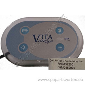 Vita Spa 4 Button Remote Touch Panel