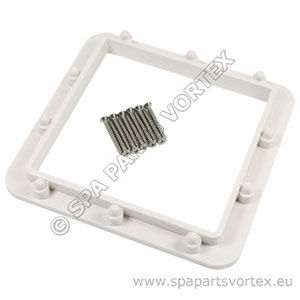 Backing Plate For Square Spa Skimmer White with screws