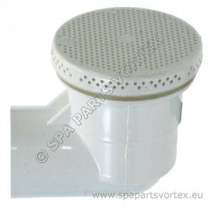 1.5 inch 90 Low Profile Suction or Drain White