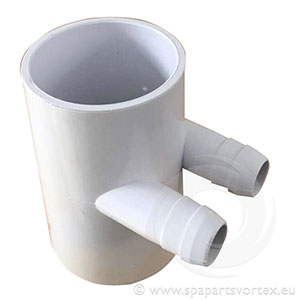 Water Manifold 2 Inch Socket x 2 Inch Socket x 3/4 Inch RB (2PT)